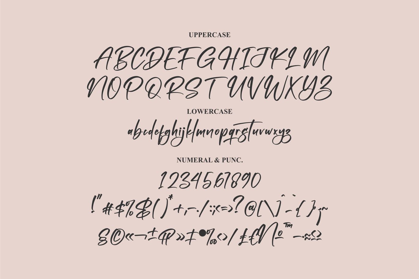 个人签名笔刷字体素材 Harthenlie Brush Font 设计素材 sucaiwan.com
