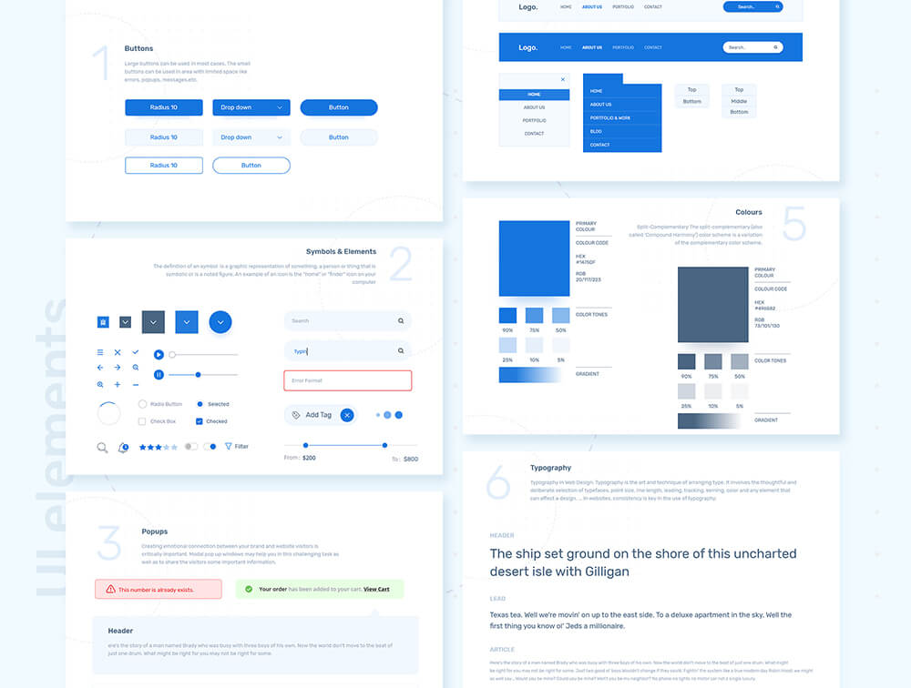 Web界面设计UI元素和符号 APP UI sucaiwan.com