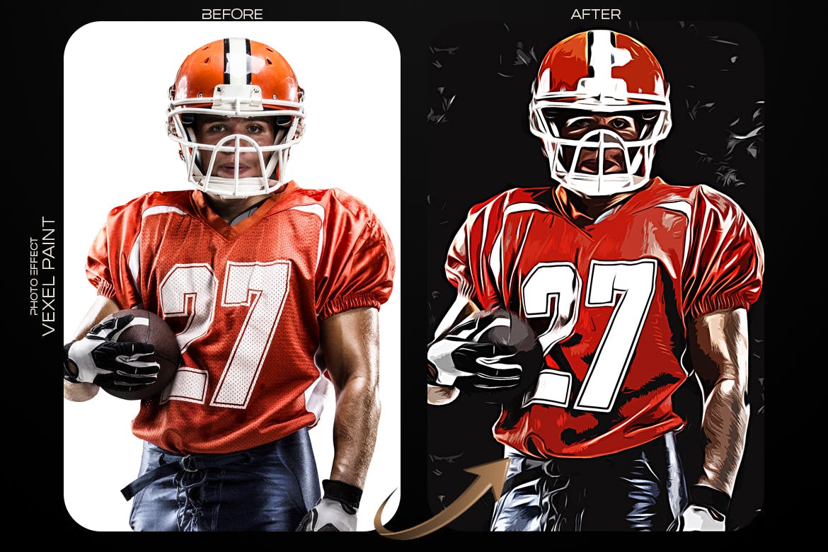 油画绘画PS照片效果模板 Vexel Painting Photoshop Effect 插件预设 sucaiwan.com