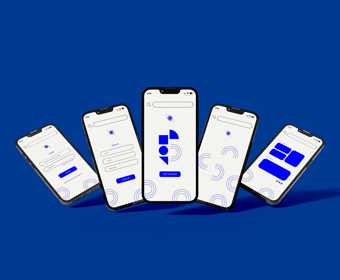 简约场景苹果iPhone手机样机psd模板v2 Smartphones Mockup 样机素材 sucaiwan.com