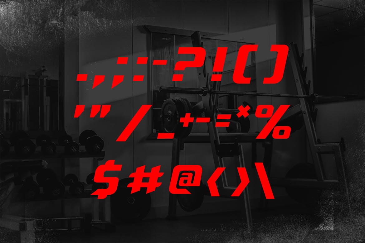 现代粗体显示字体 SirTecno Font 设计素材 sucaiwan.com