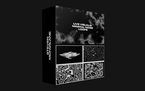 44个酒吧夜场新潮迷幻感抽象噪点VJ纹理无缝循环视频素材 Steven Mcfarlane Minimal Noise Loops