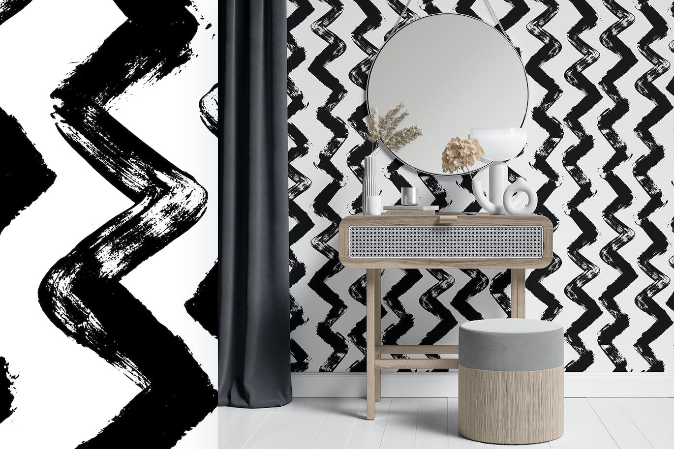 4个油漆相间几何图案 4 Painted Geometric Patterns 图片素材 sucaiwan.com