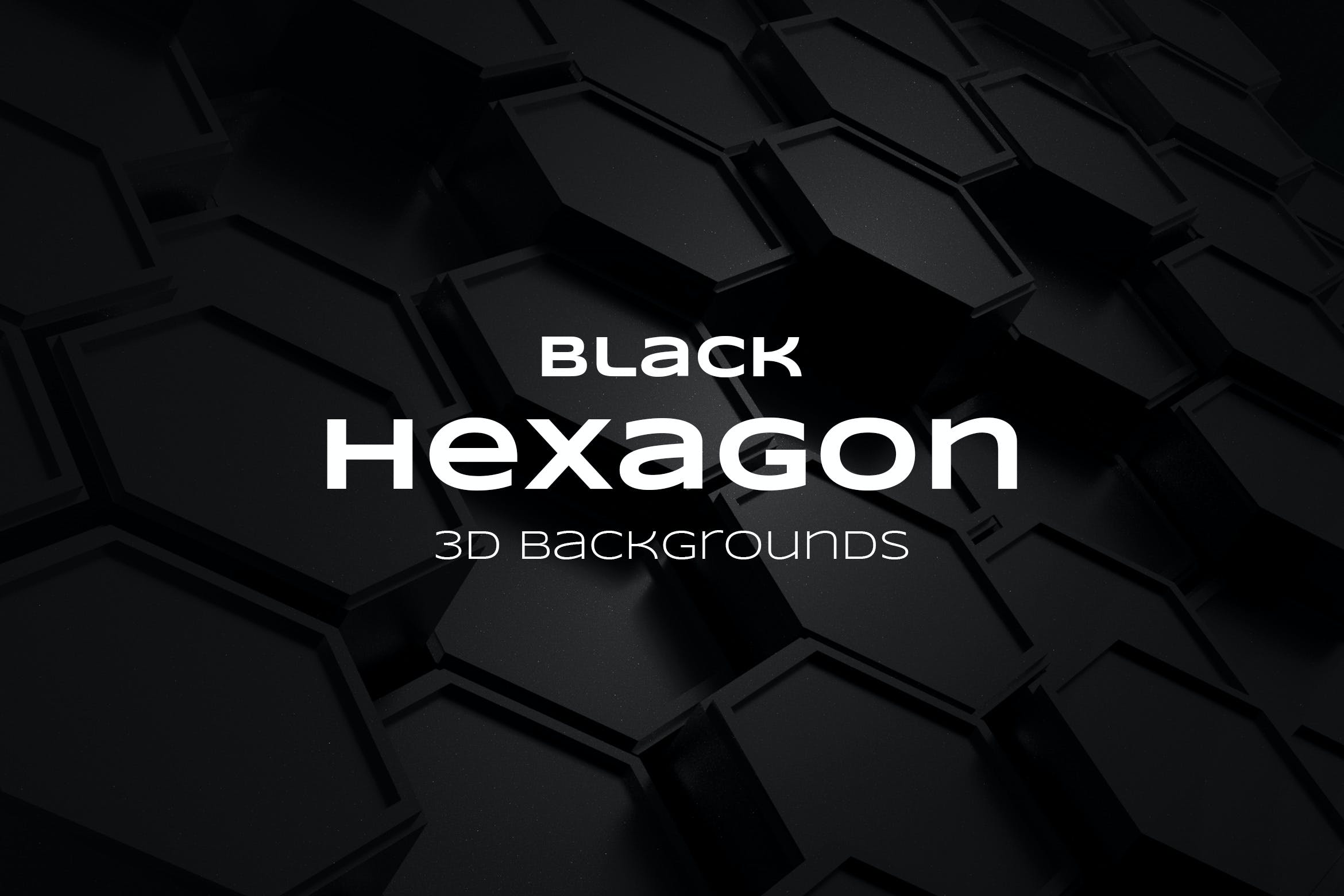 黑色蜂窝六边形背景素材 Black Hexagon Backgrounds 图片素材 sucaiwan.com