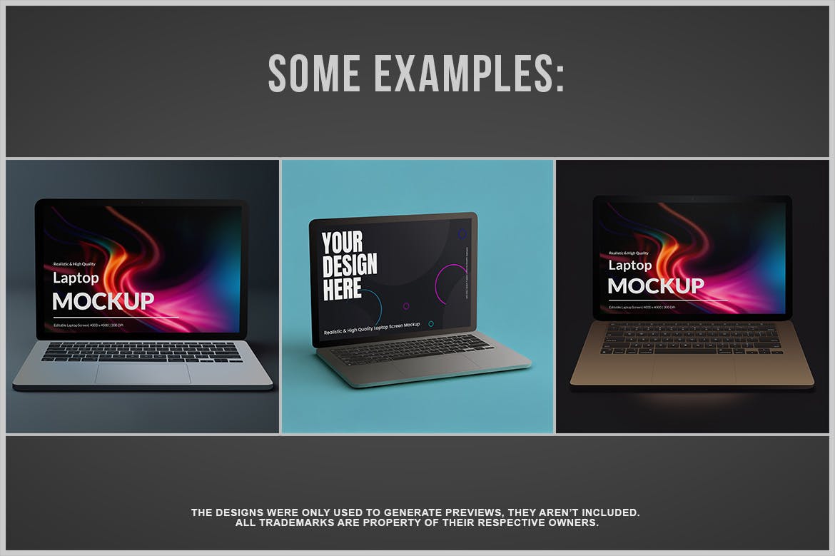 笔记本电脑MacBook样机 Laptop Mockup 样机素材 sucaiwan.com