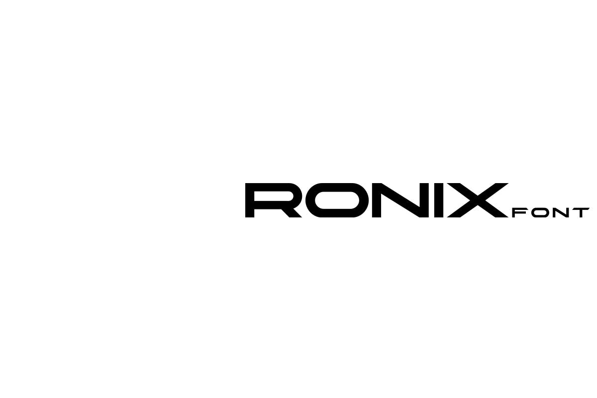 未来高科技风格无衬线字体素材 Ronix Font 设计素材 sucaiwan.com