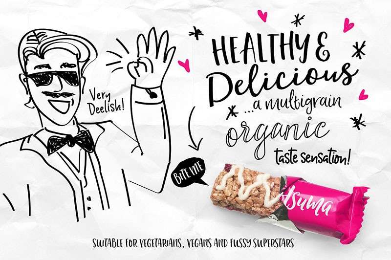 14款创意海报LOGO英文手写字体 设计素材 sucaiwan.com