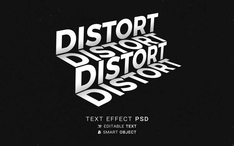 21个3D立体扭曲PS图层文本样式 插件预设 sucaiwan.com