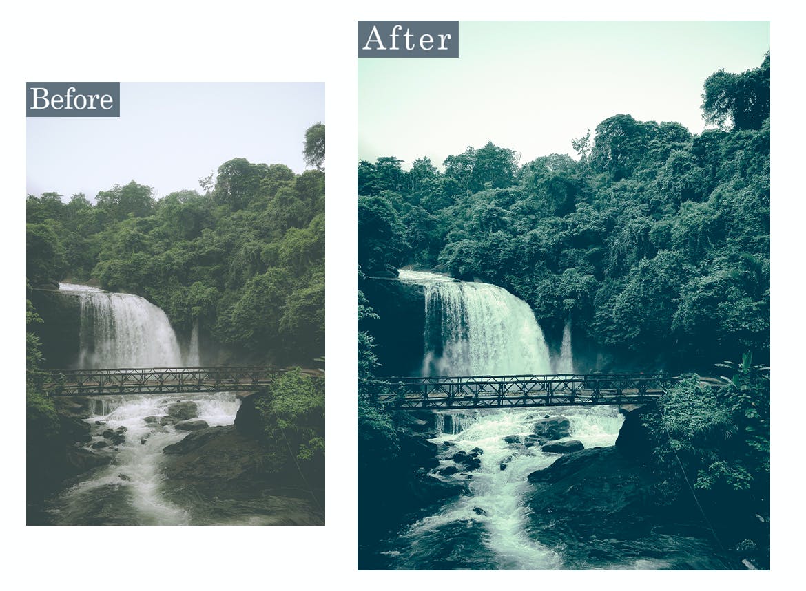绿色滤镜效果PS动作 Moody Green Cinematic Photoshop Actions 插件预设 sucaiwan.com