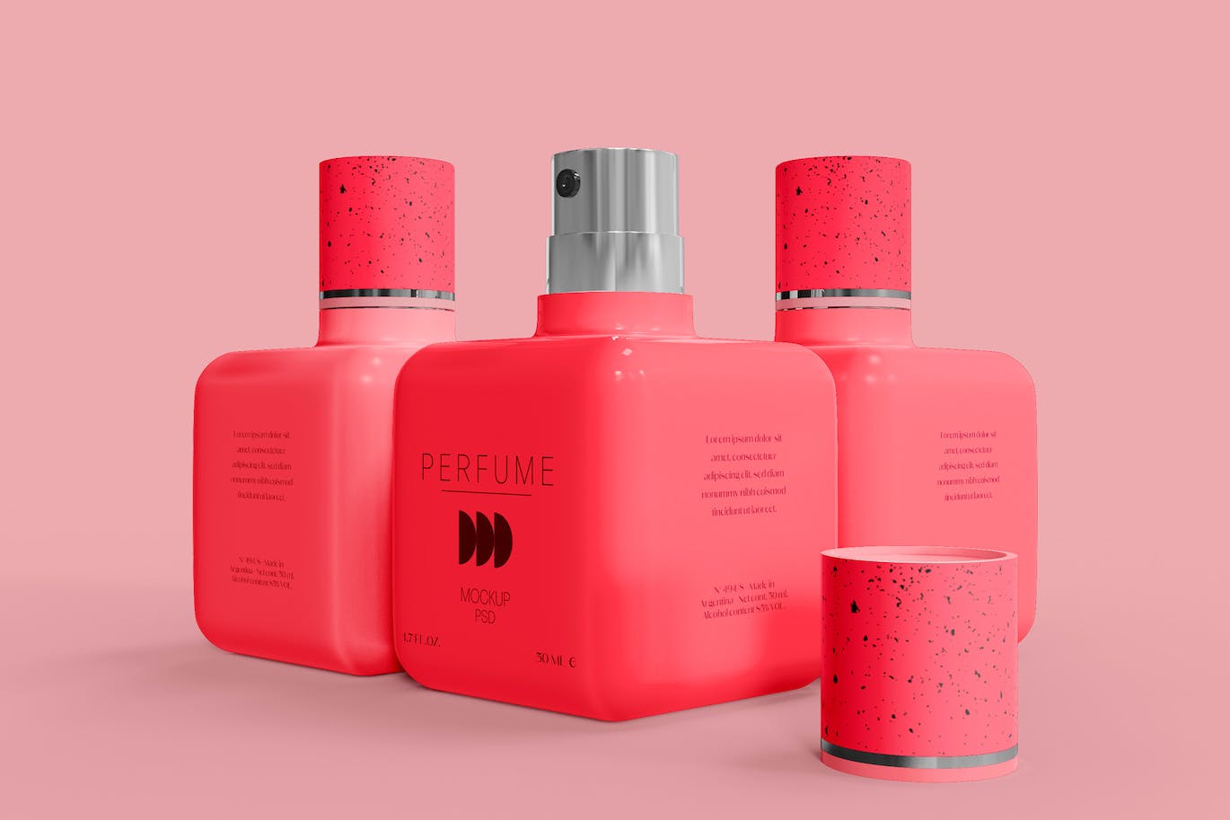 香水瓶品牌包装展示样机psd模板v6 Perfume Bottle Mockup 样机素材 sucaiwan.com