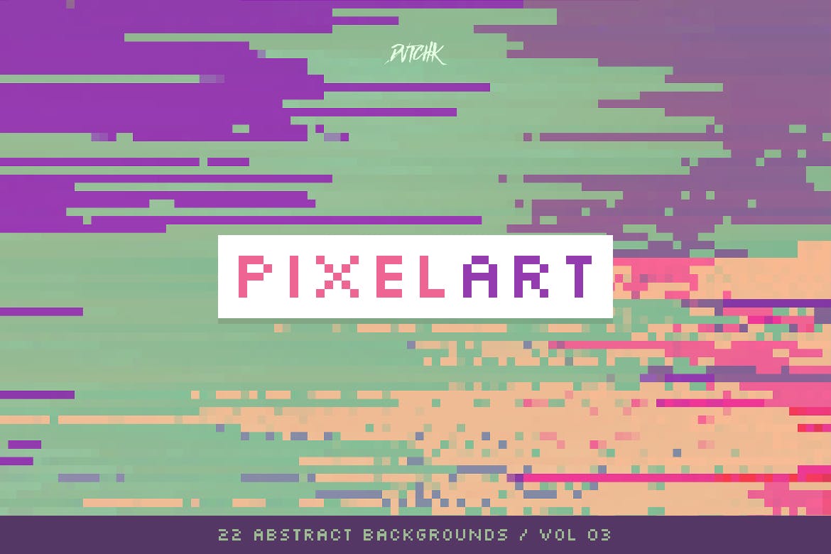 像素艺术抽象彩色背景v3 Pixel Art | Colorful Backgrounds | V. 03 图片素材 sucaiwan.com