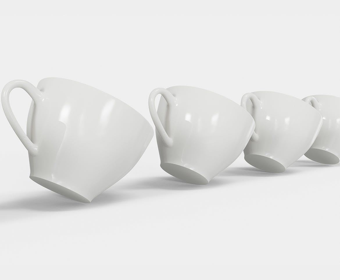 陶瓷咖啡马克杯杯身设计样机模板v7 Ceramic Mugs Mockup 样机素材 sucaiwan.com
