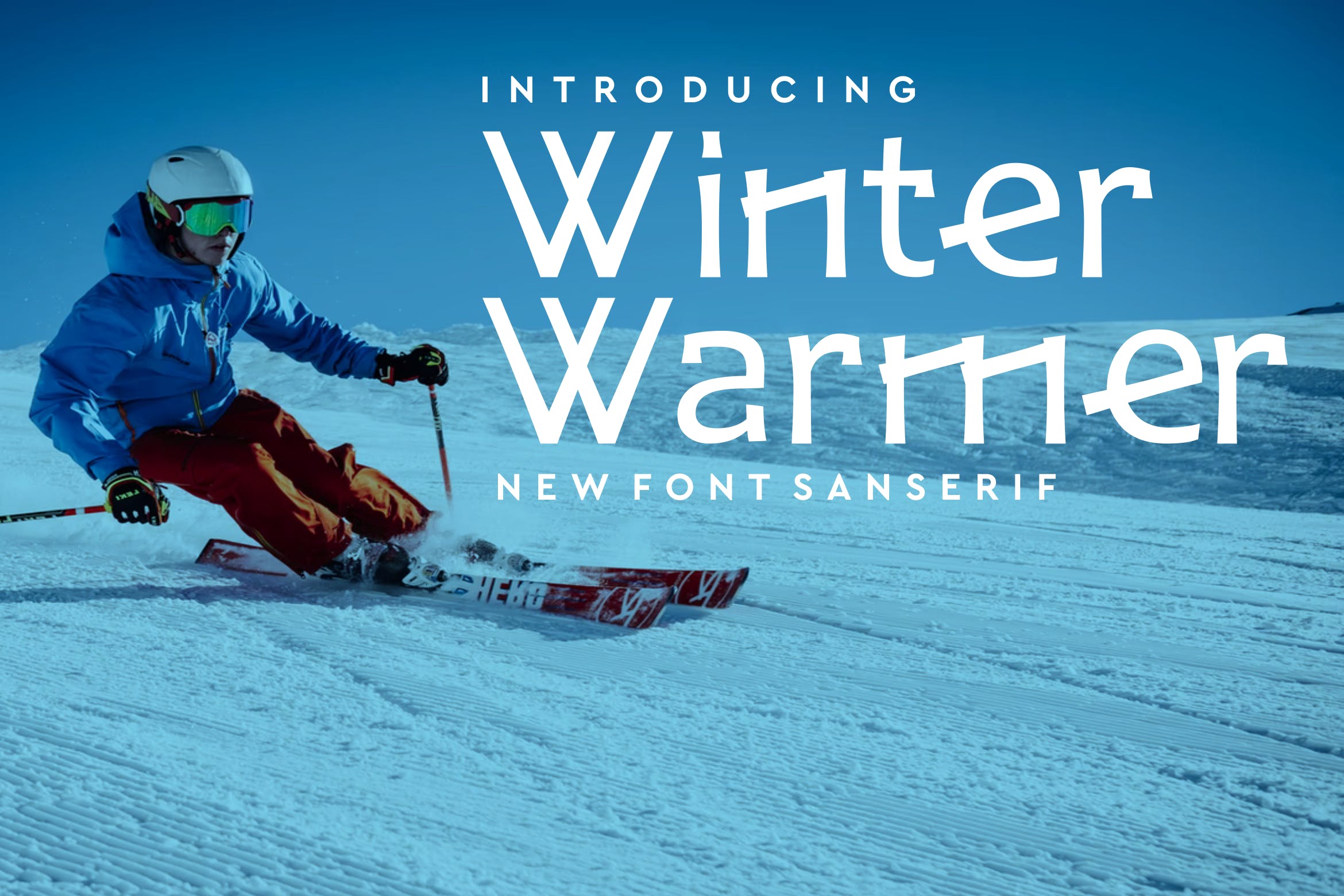 冬季主题无衬线字体 Winter Warmer Font 设计素材 sucaiwan.com