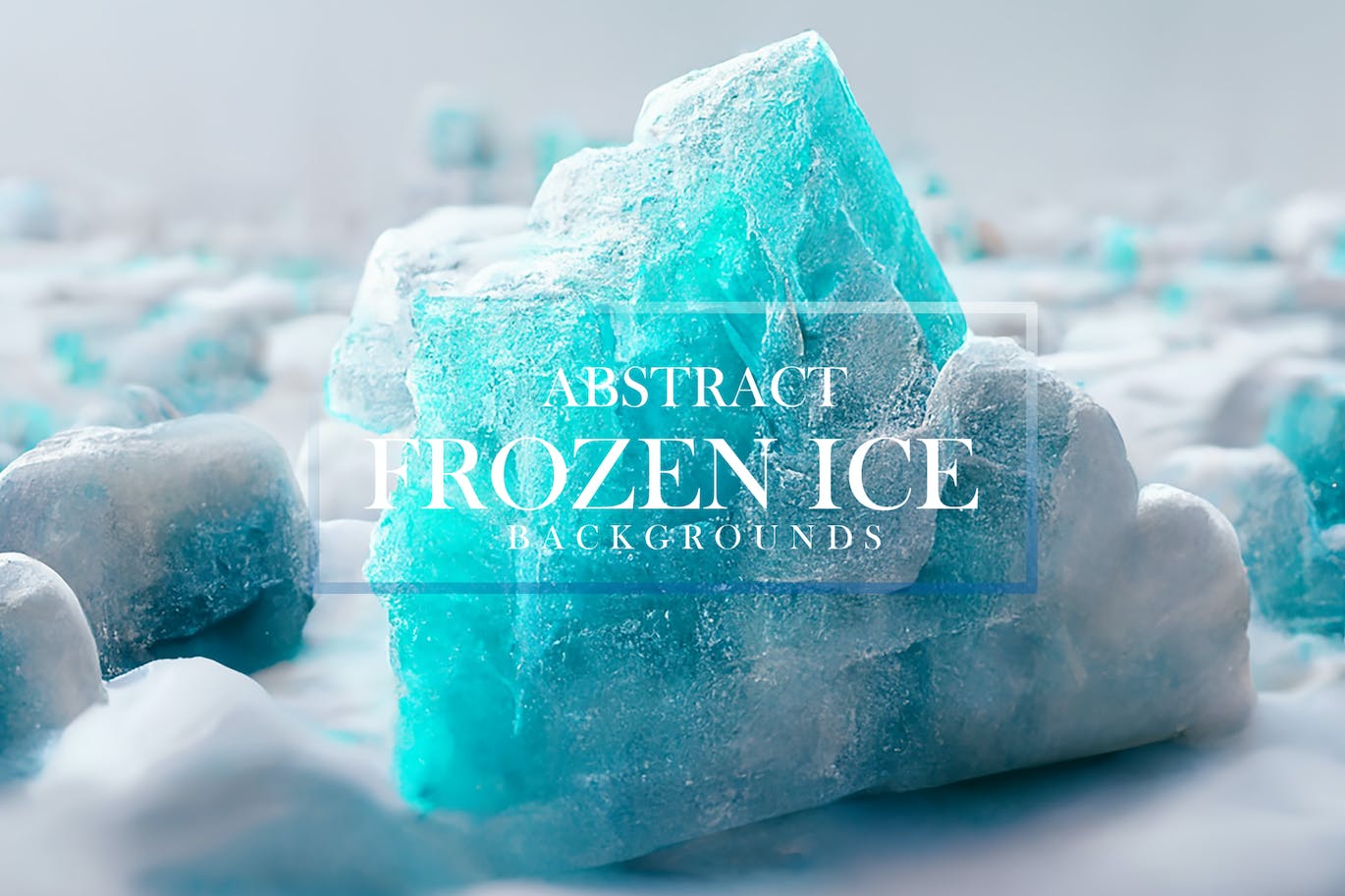 抽象冰雪背景素材 Abstract Frozen Ice Backgrounds #01 图片素材 sucaiwan.com