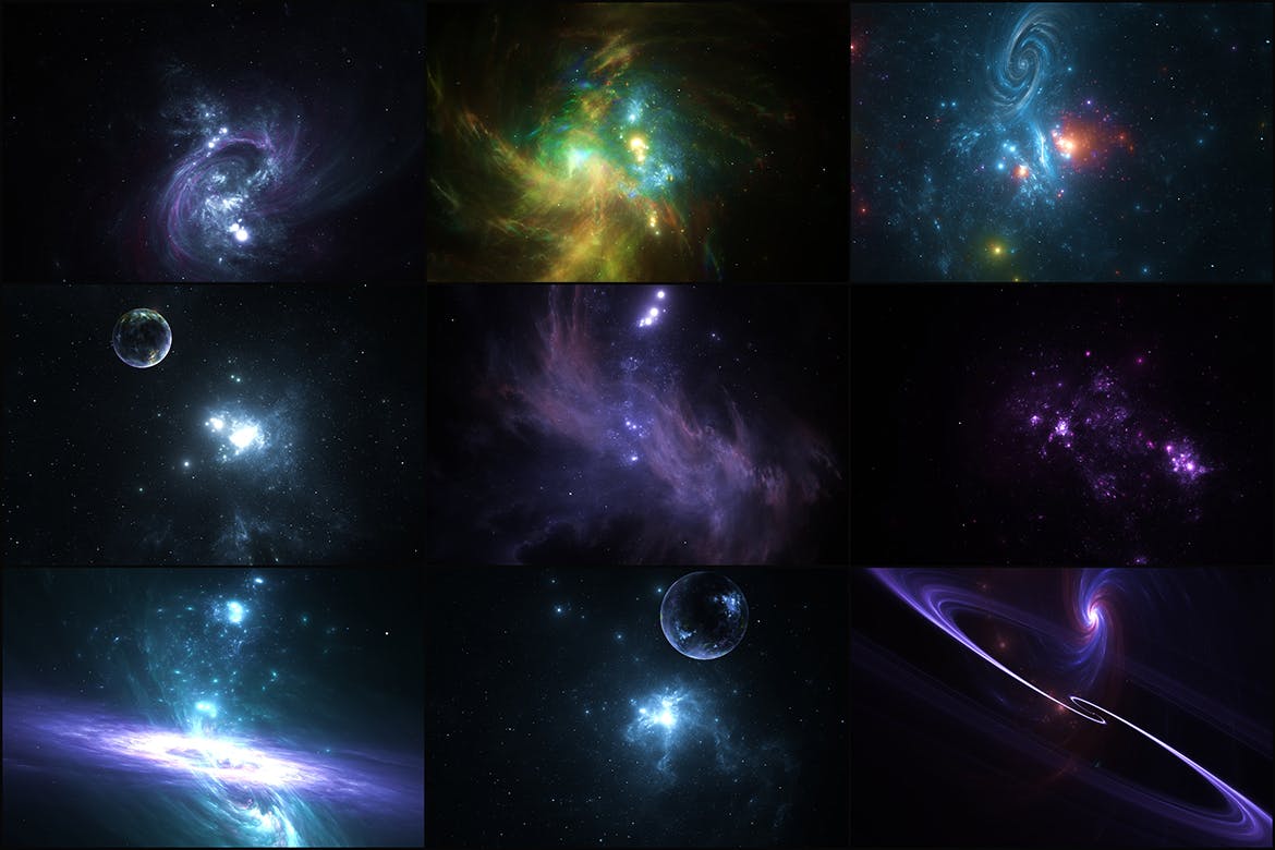 50个深空太空背景素材v1 50 Deep Space Backgrounds – Vol. 1 图片素材 sucaiwan.com