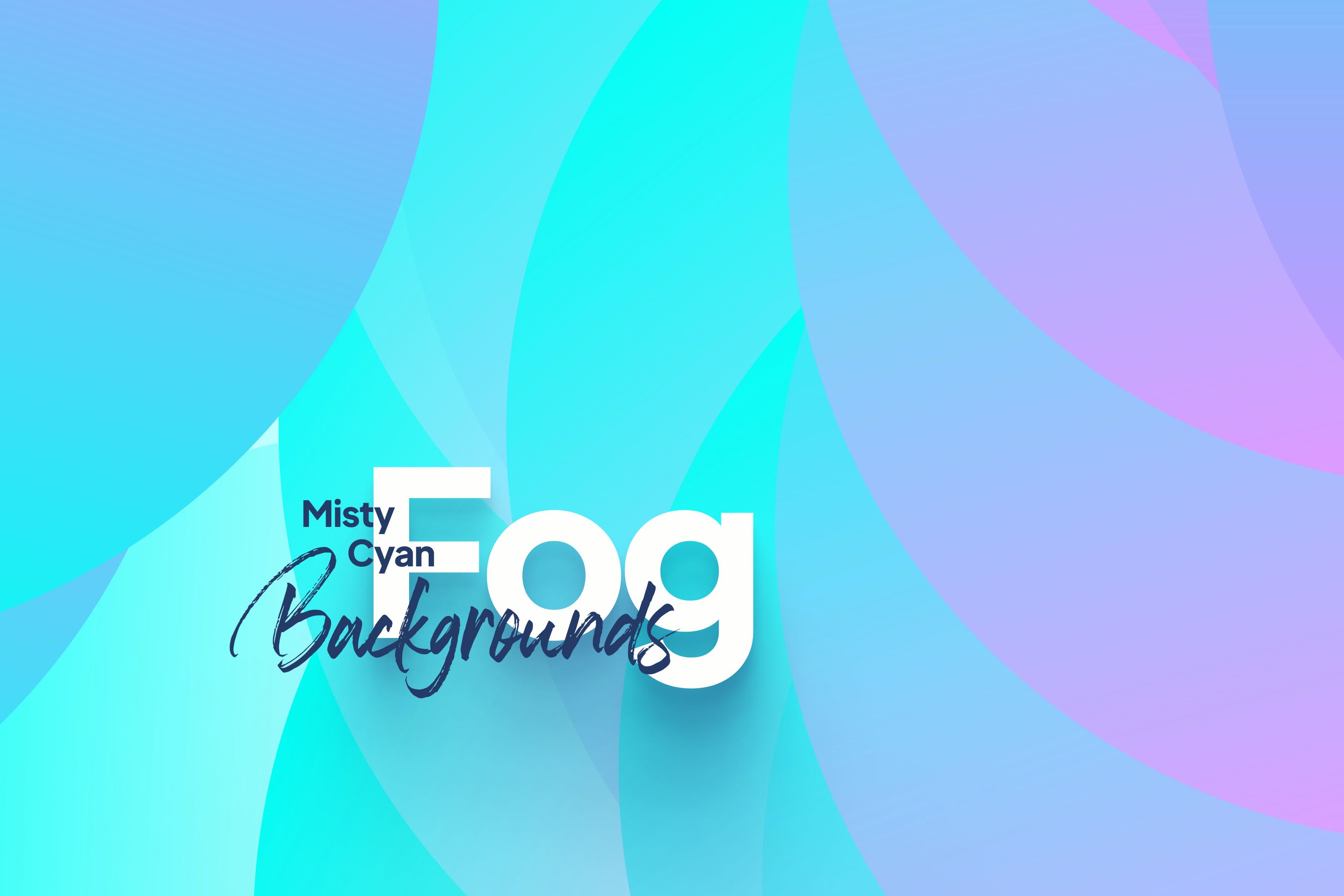 朦胧青色背景素材 Misty Cyan Fog Background Pack 图片素材 sucaiwan.com