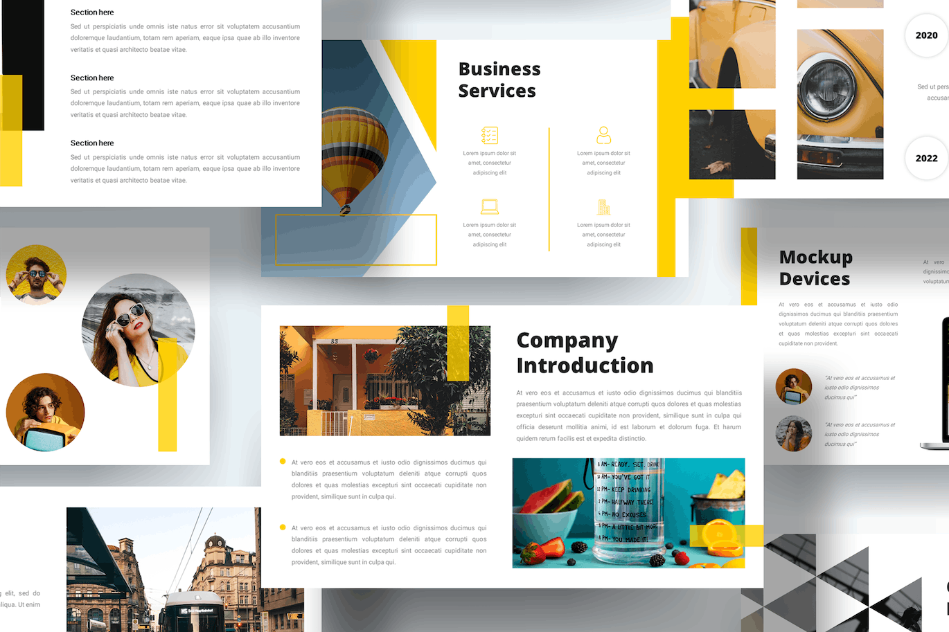 现代多用途Google幻灯片设计模板 Gundala – Modern Multipurpose Google Slides 幻灯图表 sucaiwan.com
