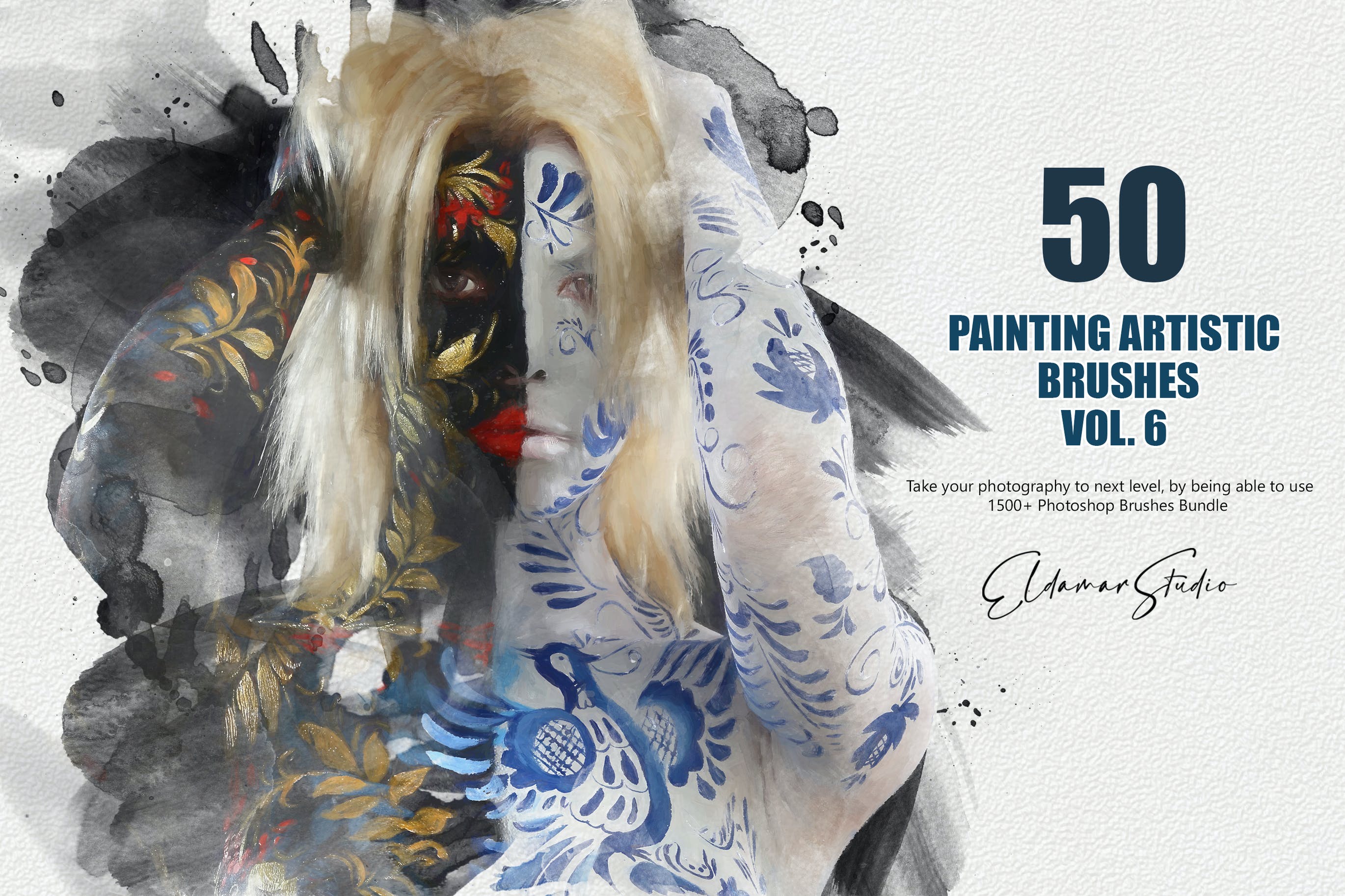 50个水彩艺术绘画笔刷素材v6 50 Painting Artistic Brushes – Vol. 6 笔刷资源 sucaiwan.com