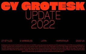 Cy Grotesk无衬线英文字体