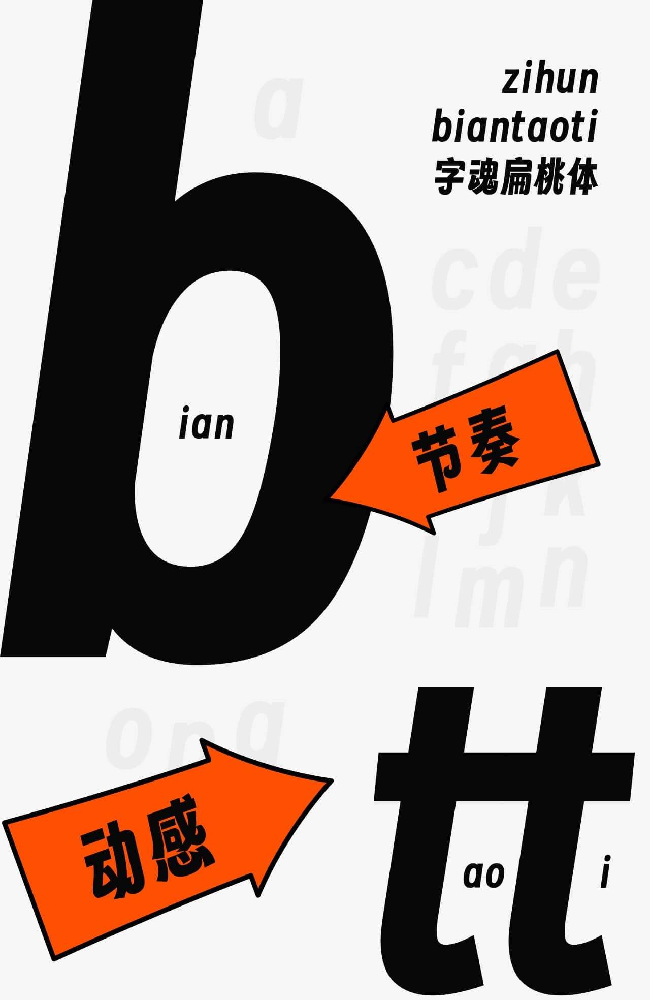 字魂扁桃体，免费开源字体 设计素材 sucaiwan.com