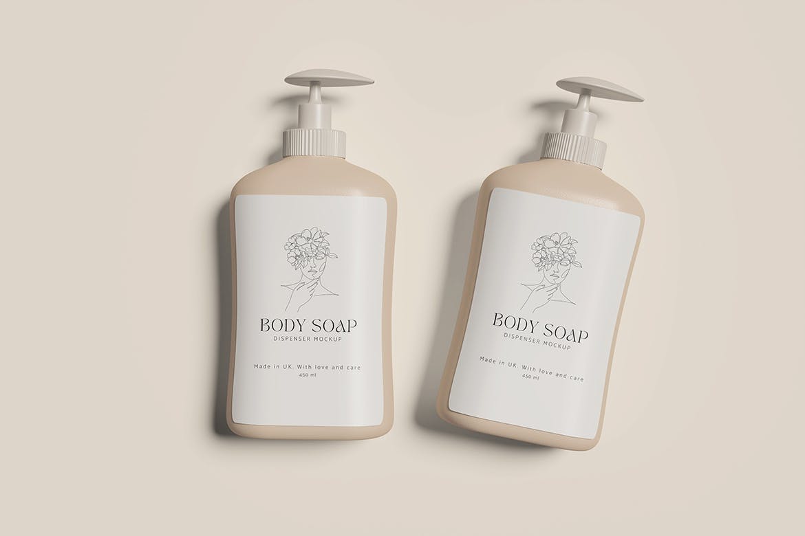 按压皂液器包装设计样机 Soap Dispenser Mockup 样机素材 sucaiwan.com