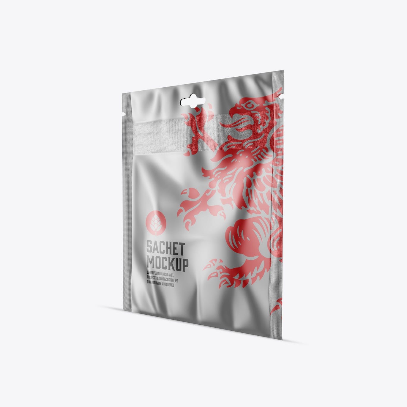 金属小袋包装设计样机图 Metallic Sachet Mockup 样机素材 sucaiwan.com