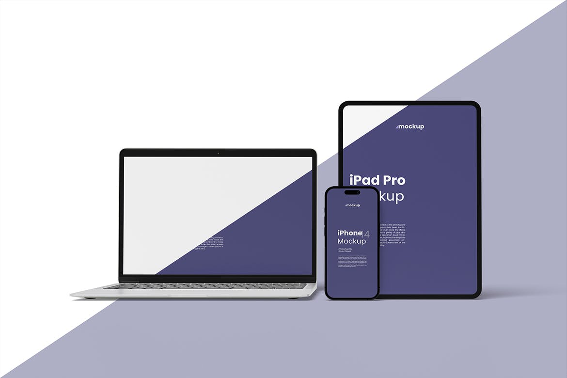 多尺寸苹果设备屏幕样机图psd模板v3 Multi Devices Mockup 样机素材 sucaiwan.com