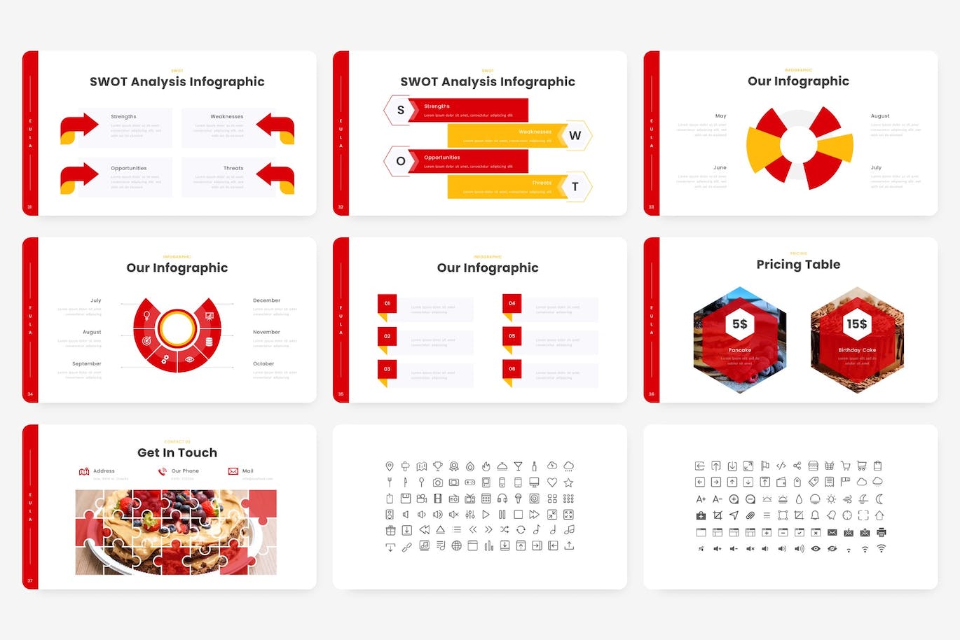 食品和餐厅Powerpoint模板 Eula – Food and Restaurant PowerPoint Template 幻灯图表 sucaiwan.com