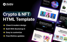 NFT着陆页网站代码模板