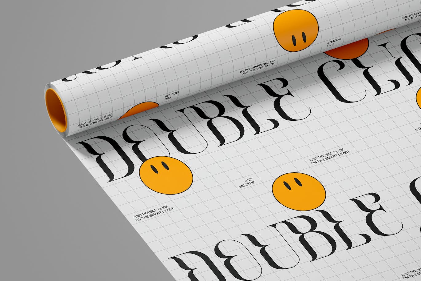 卷轴包装纸设计样机图psd模板 Wrapping Paper Mockup 样机素材 sucaiwan.com