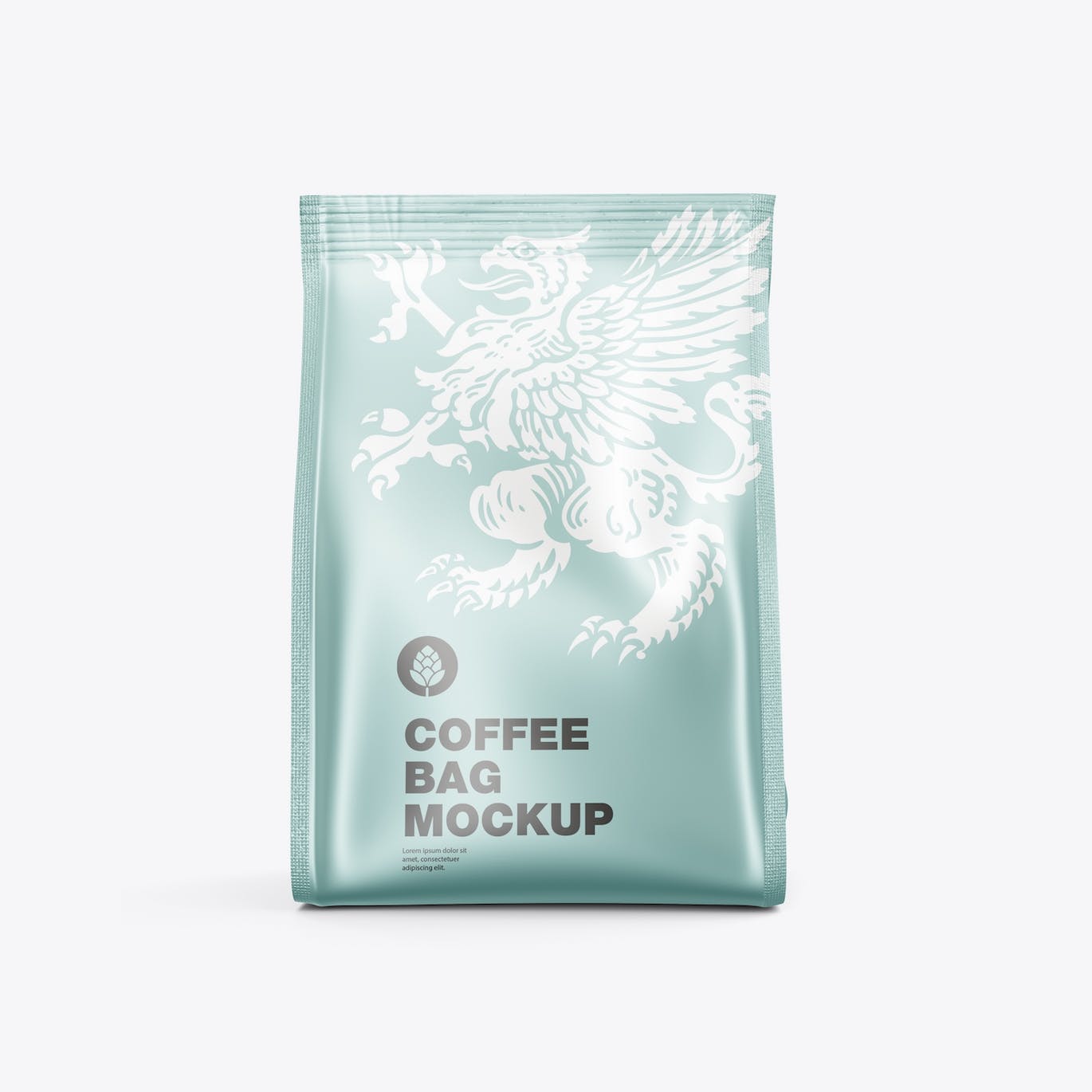 金属纸咖啡袋包装样机图 Pack Metallic Paper Coffee Bag Mockup 样机素材 sucaiwan.com