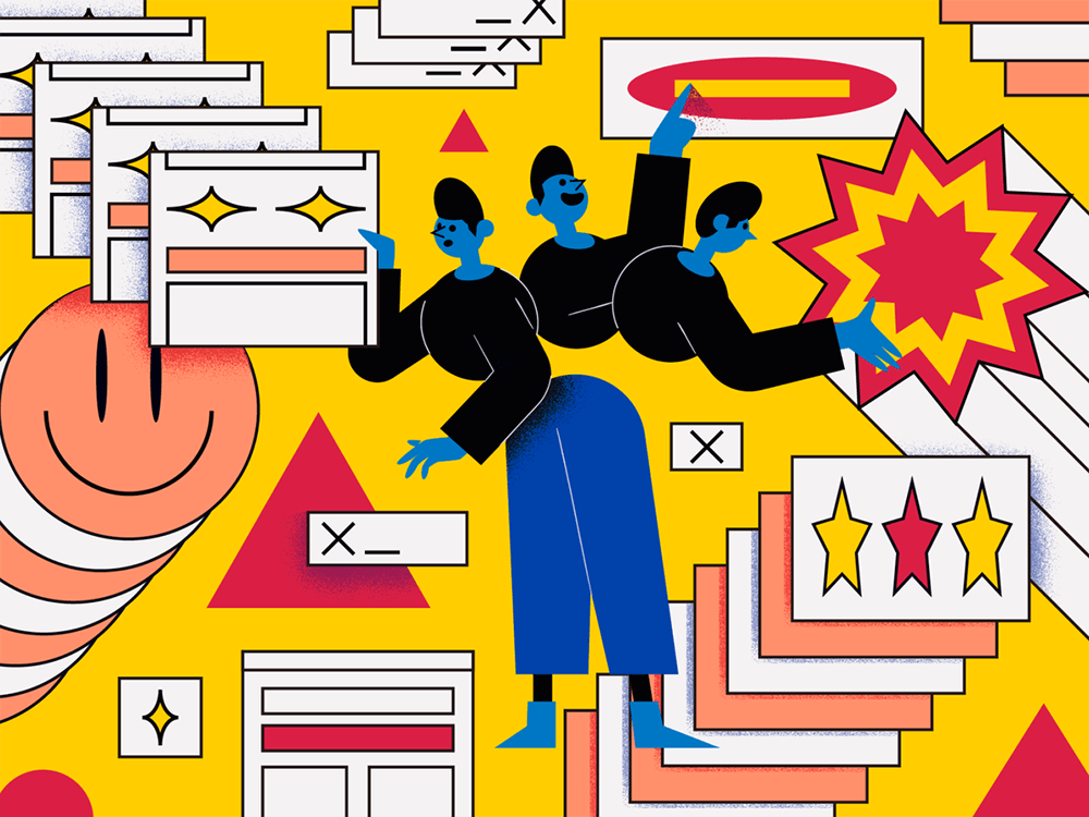 抽象故事人物场景插画素材 图片素材 sucaiwan.com