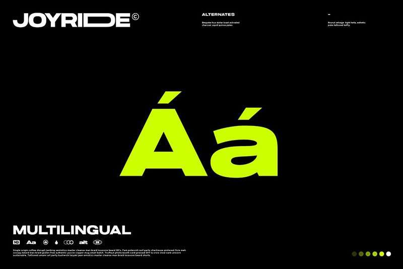 Joyride可变宽度无衬线英文字体 设计素材 sucaiwan.com