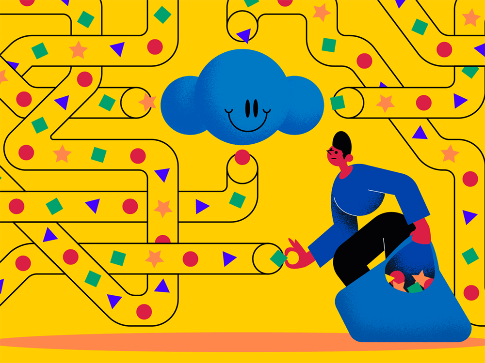 抽象故事人物场景插画素材 图片素材 sucaiwan.com