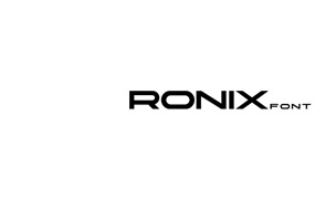 未来高科技风格无衬线字体素材 Ronix Font