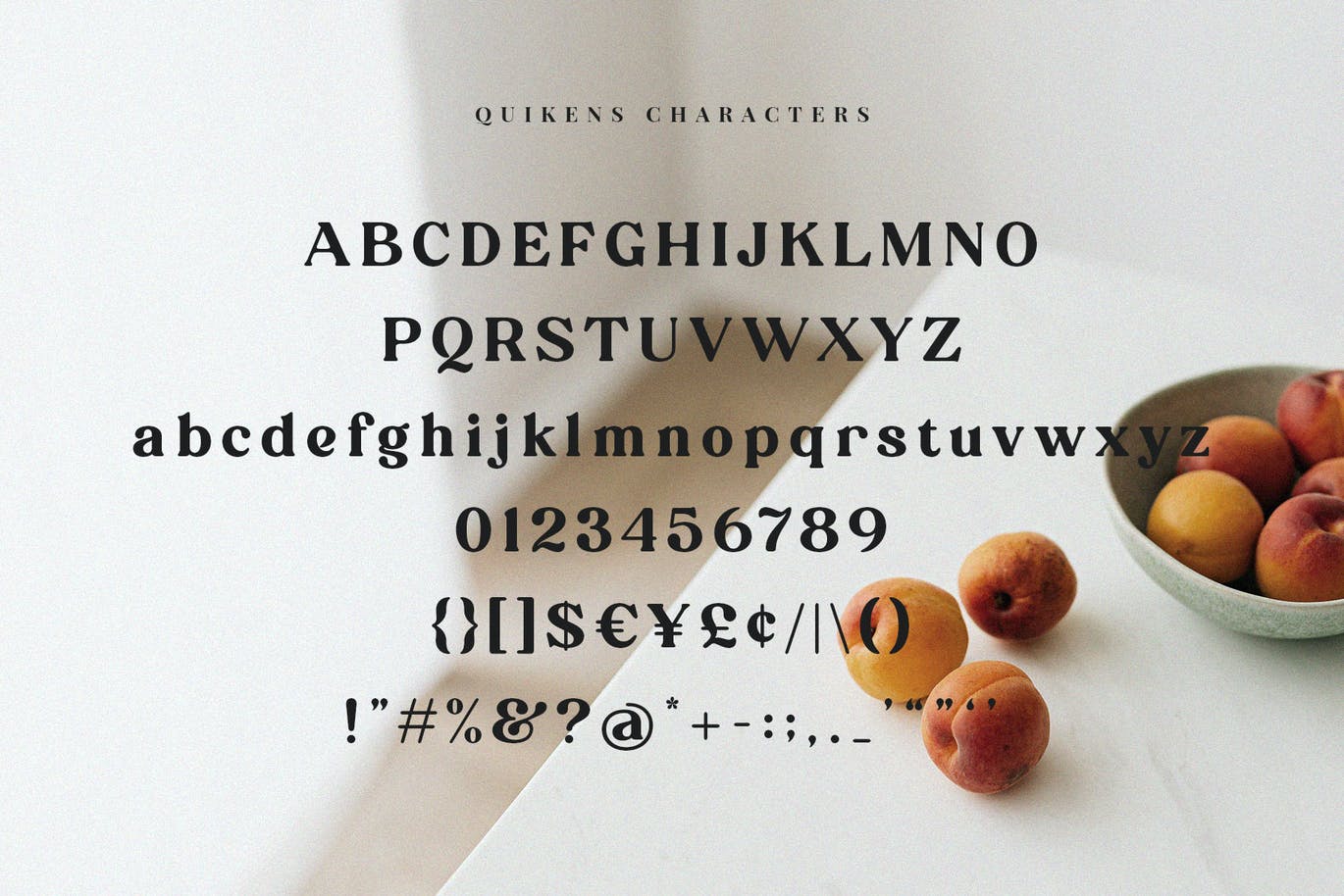 现代复古衬线字体素材 Quikens – Modern Retro Serif 设计素材 sucaiwan.com