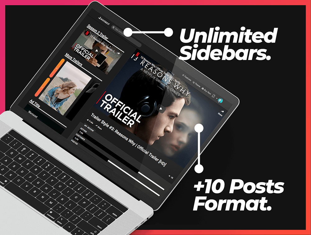响应式影视博客WordPress主题模板 APP UI sucaiwan.com