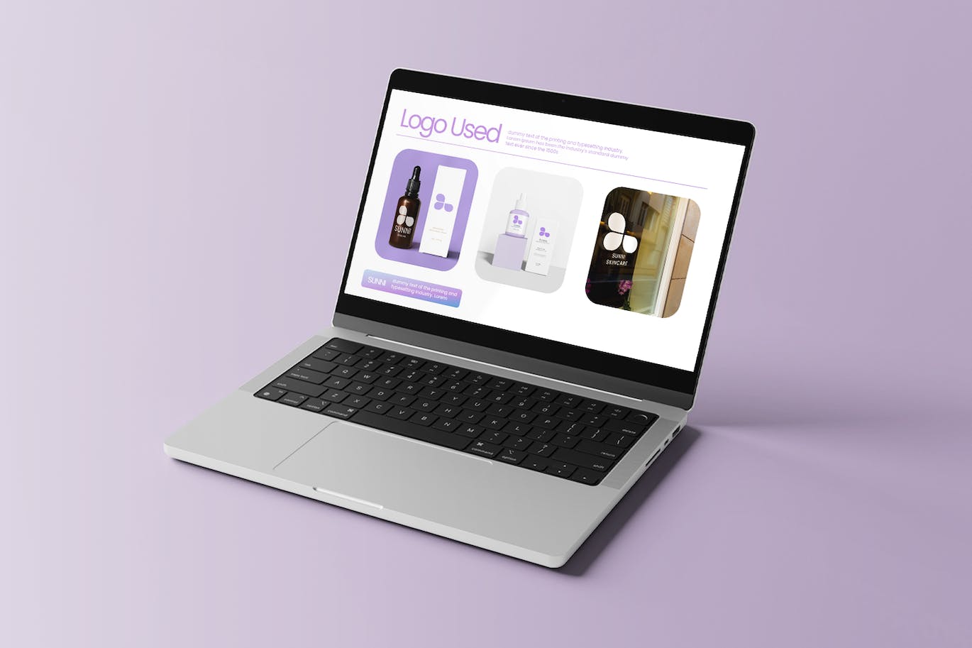 美妆品牌指南Powerpoint模板下载 Sunni Brand Guide – PowerPoint 幻灯图表 sucaiwan.com