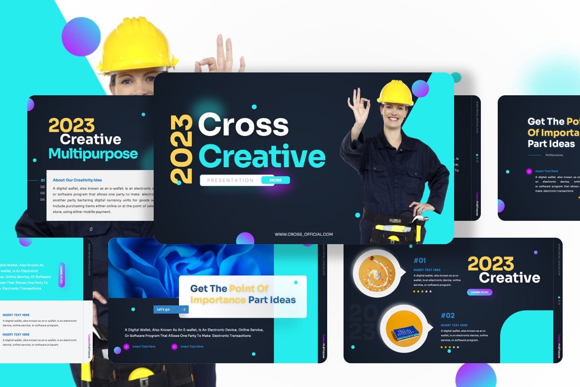 创意设计演示Keynote幻灯片模板 Cross – Creative Keynote Template 幻灯图表 sucaiwan.com