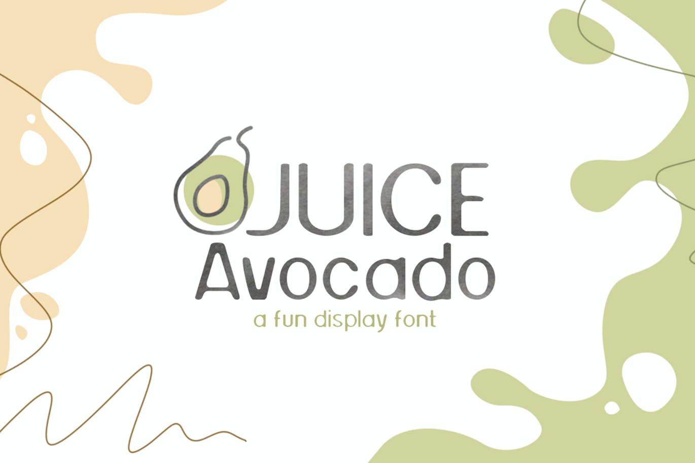 有趣的展示字体素材 Juice Avocado 设计素材 sucaiwan.com
