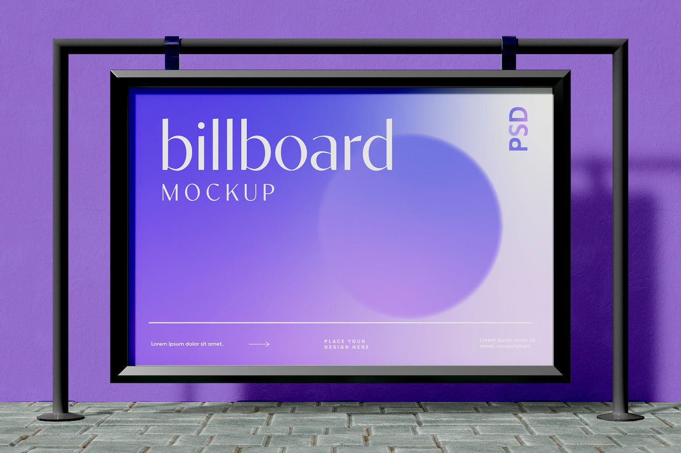 站台海报广告牌样机psd模板 Billboard Mockup 样机素材 sucaiwan.com