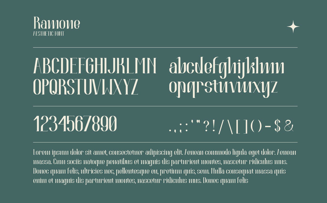 美学衬线字体素材 Ramone Aesthetic Serif Font 设计素材 sucaiwan.com