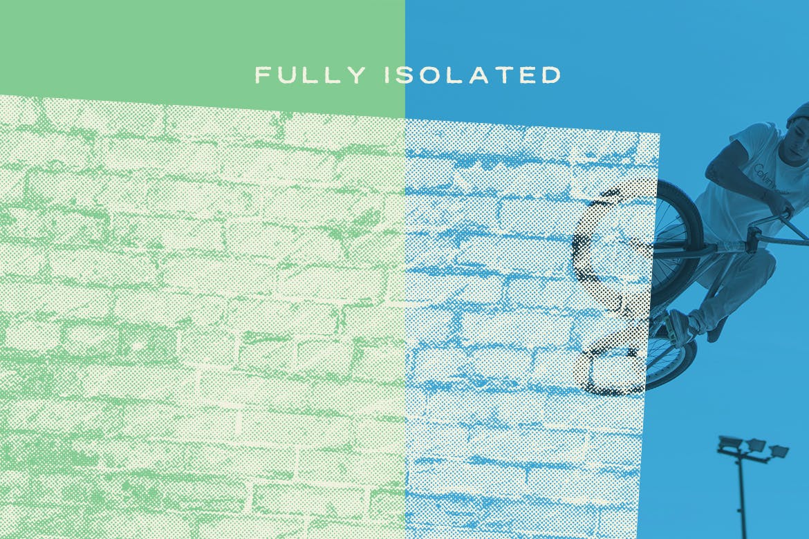 半色调砖墙&石墙纹理 Halftone Brick & Stone Wall Textures 图片素材 sucaiwan.com