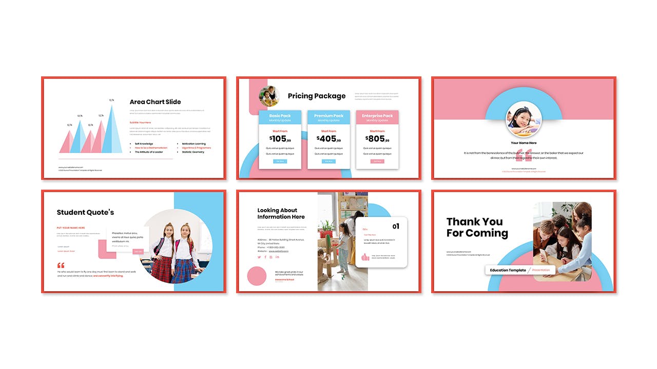 教育方案Google幻灯片模板素材 Nuevo Education Presentation Google Slide Template 幻灯图表 sucaiwan.com
