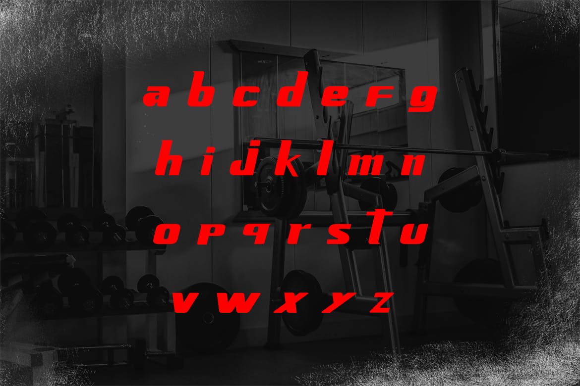 现代粗体显示字体 SirTecno Font 设计素材 sucaiwan.com