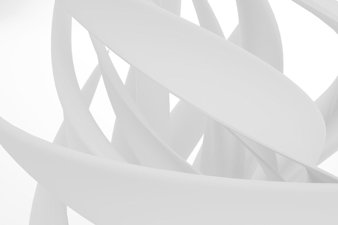 白色抽象生物形态背景素材v2 Biomorphic Backgrounds 2 图片素材 sucaiwan.com