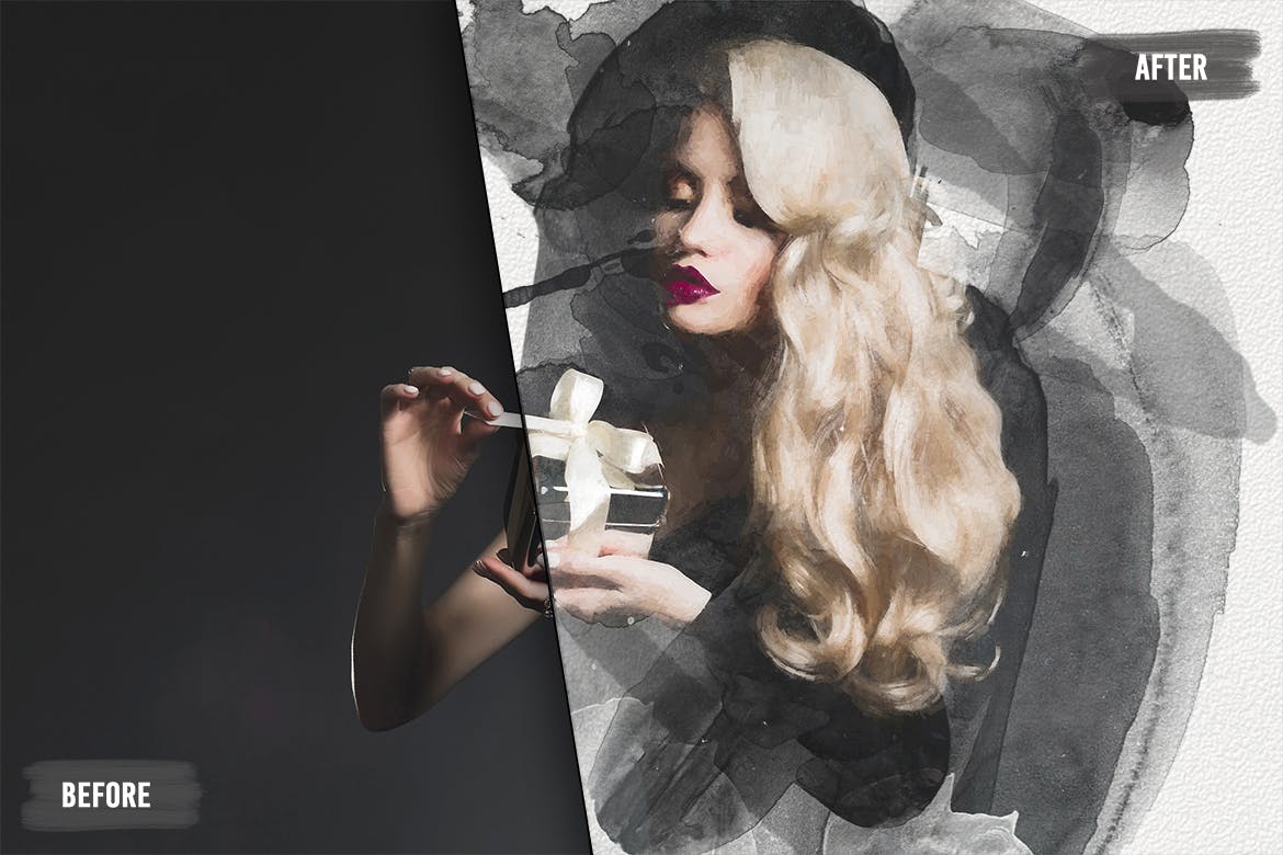 50个艺术水彩ps笔刷v1 50 Artistic Watercolor Brushes – Vol. 1 笔刷资源 sucaiwan.com