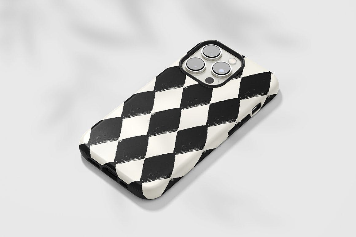 4个油漆相间几何图案 4 Painted Geometric Patterns 图片素材 sucaiwan.com