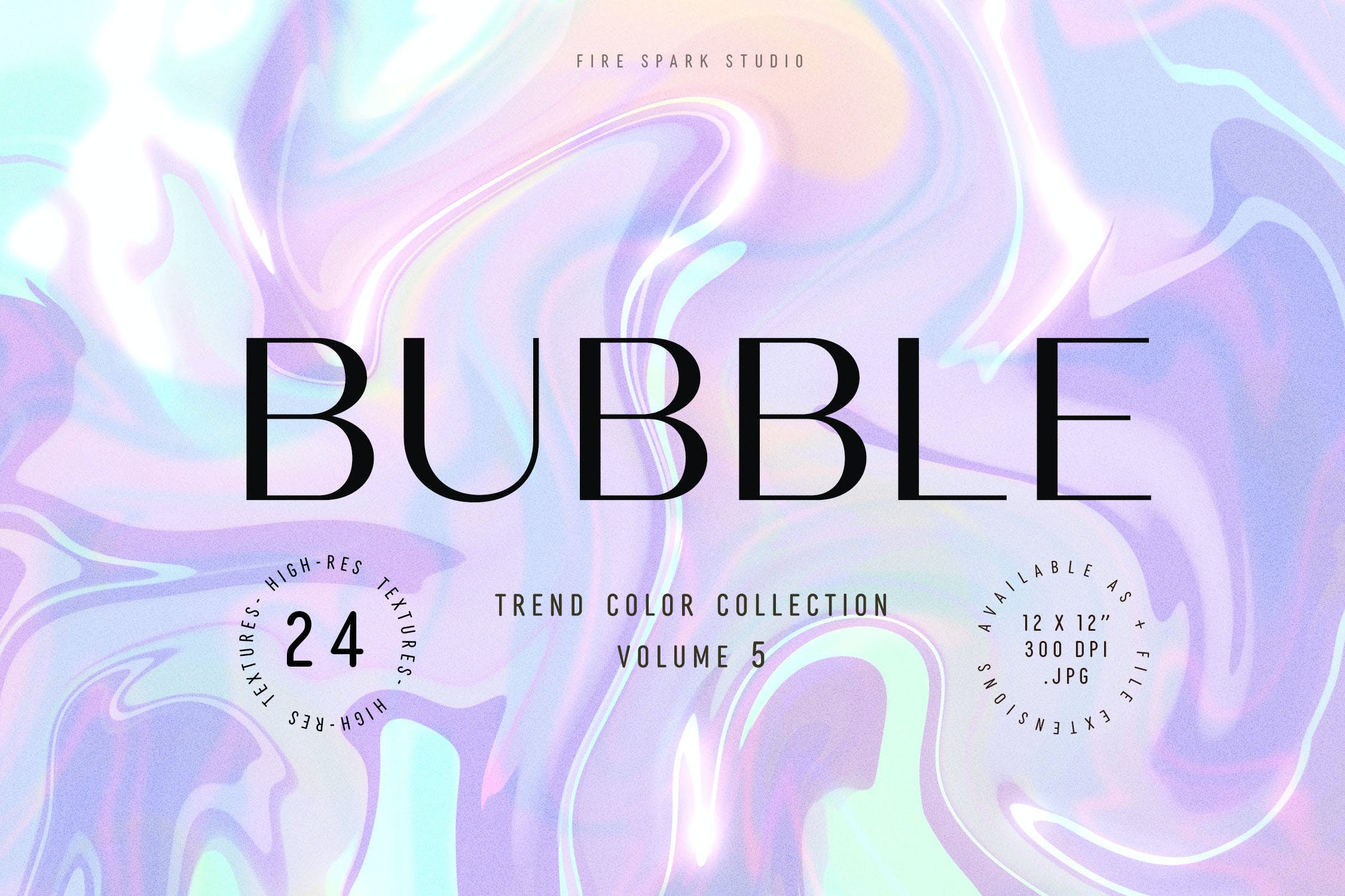 气泡彩虹抽象流体纹理背景素材 Bubble Iridescent Abstract Textures 图片素材 sucaiwan.com