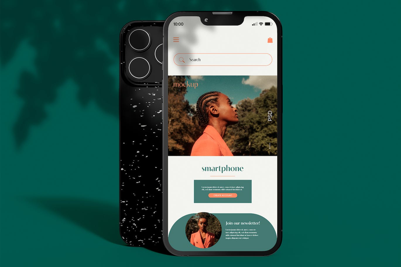 简约场景苹果iPhone手机样机psd模板v3 Smartphones Mockup 样机素材 sucaiwan.com